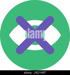 Restricted visibility concept icon Stock Vector Image & Art - Alamy