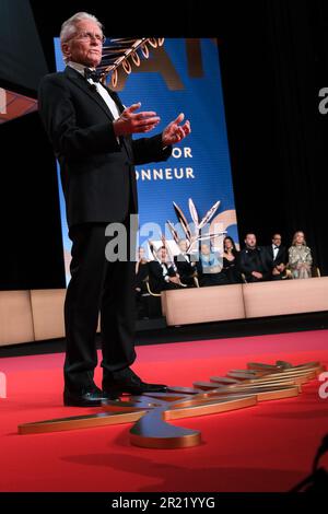Cannes, France. 16th May, 2023. Cannes, Fr. May 16 2023. Michael Douglas photographed at the Opening Ceremony during the 76th Cannes International Film Festival at Palais des Festivals in Cannes, France Picture by Julie Edwards/Alamy Live News Stock Photo