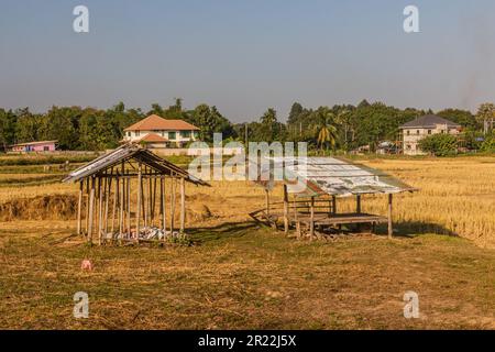 Village in Chiang Rai province, Thailand Stock Photo