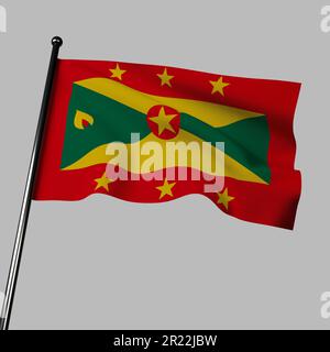 flag red border yellow green triangles