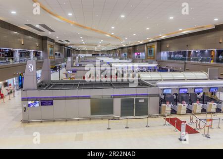 BANGKOK, THAILAND - DECEMBER 16, 2019: Interior of Dong Mueang airport in Bangkok, Thailand Stock Photo