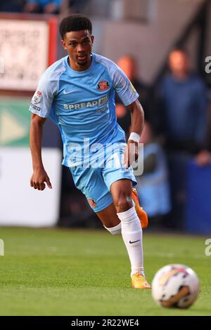 Kenilworth Road, Luton, UK. 16th May, 2023. EFL Championship Play Offs, Semi Finals, Second Leg, Luton Town versus Sunderland; Amad Diallo of Sunderland Credit: Action Plus Sports/Alamy Live News Stock Photo