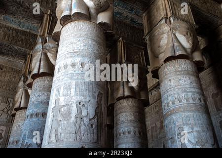 Dendera Temple in Egypt Stock Photo