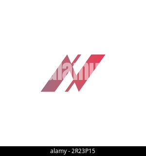 Letter N Simple Design. N Initial Creative Design Stock Vector