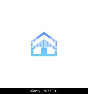 Home Arrow Logo Design. Letter A Home Logo Stock Vector