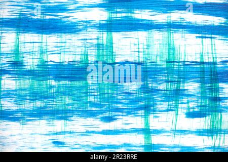 Abstract blue background with green paint white background Stock Photo