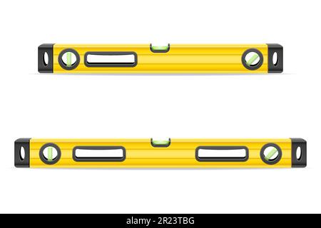 building level measuring device for determining a flat surface vector illustration isolated on white background Stock Vector