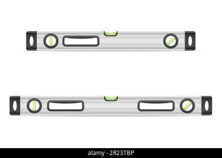 building level measuring device for determining a flat surface vector illustration isolated on white background Stock Vector