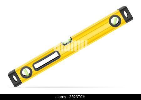 building level measuring device for determining a flat surface vector illustration isolated on white background Stock Vector