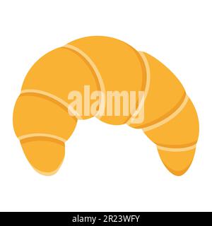 croissant food flat icon vector illustration isolated on white background Stock Vector