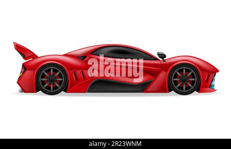 sport hyper super car vector illustration isolated on white background Stock Vector