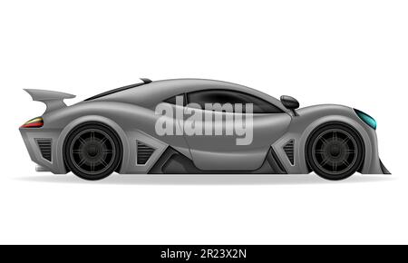 sport hyper super car vector illustration isolated on white background Stock Vector