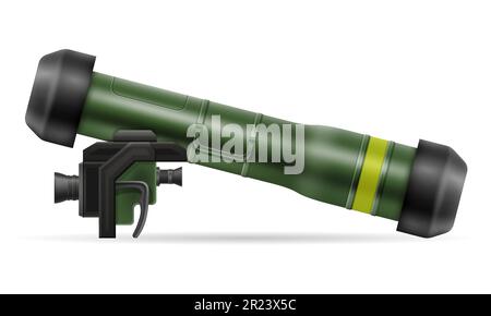 hand portable missile system vector illustration isolated on white background Stock Vector