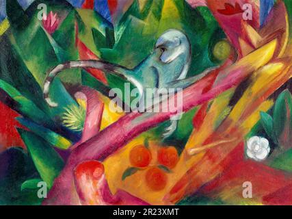 Franz Marc, abstract painting, The Monkey, 1912 Stock Photo