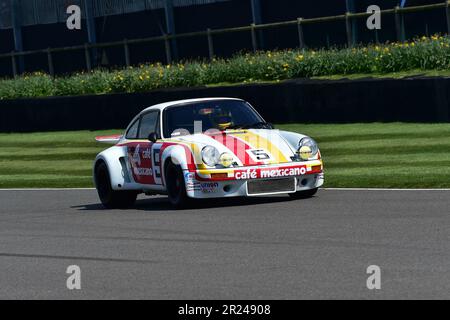 Porsche 911 Carrera RSR, Café Mexicano livery, Porsche 911 60th Anniversary Celebration, featuring racing winning cars from the 1970’s through to the Stock Photo