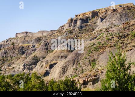 Makoshika State Park, Montana's Largest State Park Stock Photo