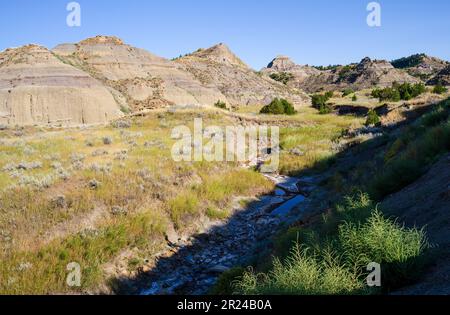 Makoshika State Park, Montana's Largest State Park Stock Photo