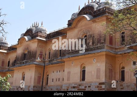 Madhavendra Bhawan inside fort Nahargarh. Stock Photo