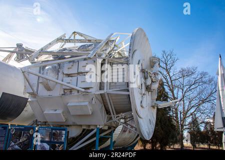 Huntsville USA 10th Feb 2023: part of skylab in U.S. Space Rocket Center.  It was the first United States space station, launched by NASA, Stock Photo