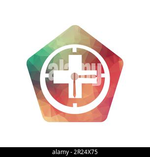 Time Medical Logo Icon Design template vector medical time logo Stock Vector