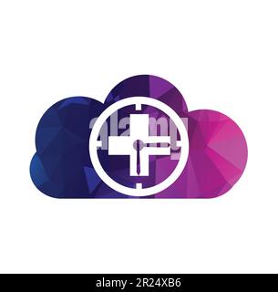 Time Medical Logo Icon Design template vector medical time logo Stock Vector