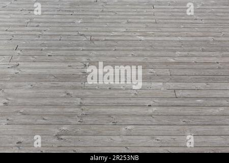 Large area of a wooden floor terace Stock Photo