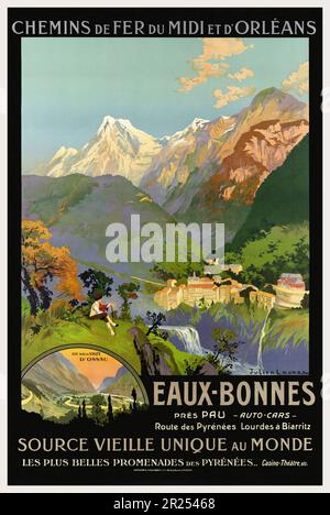 Chemin de fer D'Orléans Les Pyrénées Poster - Capsule Auctions