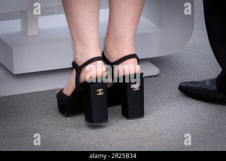Cannes, France. 17th May, 2023. Chanel shoes attend the ''Jeanne du Barry''  photocall at the 76th annual Cannes film festival at Palais des Festivals  on May 17, 2023 in Cannes, France. (Photo by Daniele Cifala/NurPhoto)  Credit: NurPhoto SRL/Alamy Liv