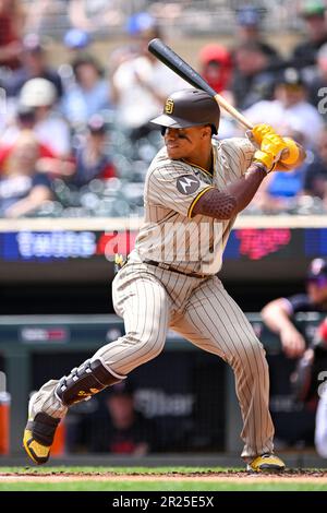 MINNEAPOLIS, MN - MAY 11: San Diego Padres Infielder Rougned Odor (24) at  the plate during a MLB game between the Minnesota Twins and San Diego  Padres on May 11, 2023, at