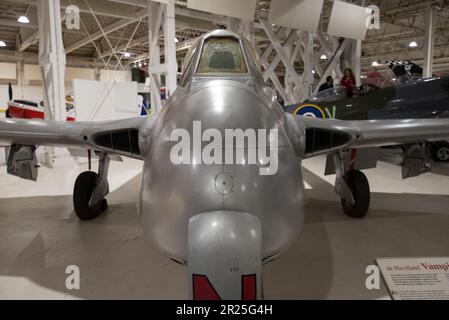 de Havilland Vampire F3 fighter nicknamed 'aerial kiddy car' Stock Photo