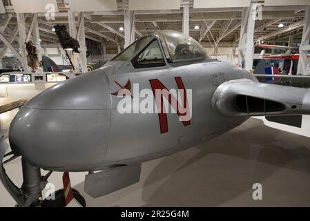 de Havilland Vampire F3 fighter nicknamed 'aerial kiddy car' Stock Photo