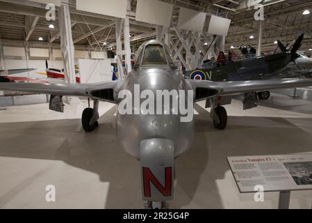 de Havilland Vampire F3 fighter nicknamed 'aerial kiddy car' Stock Photo