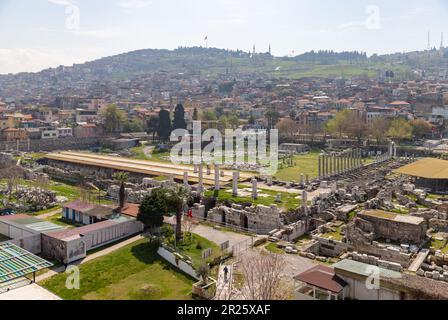 A picture of the Smyrna Agora Ancient City ruins in Izmir Stock Photo ...
