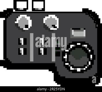song audio interface game pixel art vector illustration Stock Vector ...