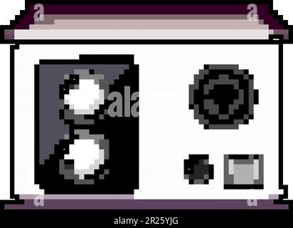 song audio interface game pixel art vector illustration Stock Vector ...
