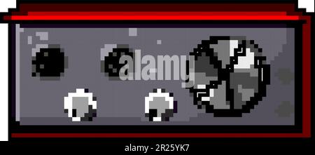 song audio interface game pixel art vector illustration Stock Vector ...