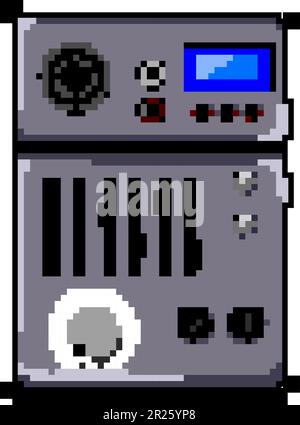 mixing audio mixer game pixel art vector illustration Stock Vector ...