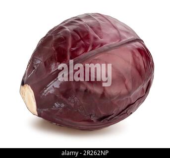 red cabbage path isolated on white Stock Photo
