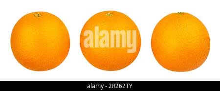orange fruit path isolated on white Stock Photo