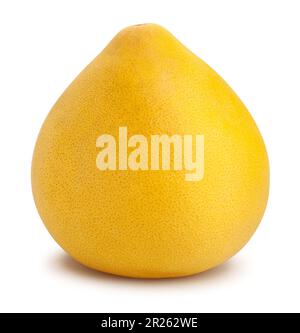 pomelo path isolated on white Stock Photo