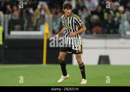 Turin, Italy, 14th May 2023. Tommaso Barbieri of Juventus during the Serie A match at Allianz Stadium, Turin. Picture credit should read: Jonathan Moscrop / Sportimage Stock Photo