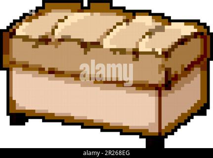 modern bench bedroom game pixel art vector illustration Stock Vector ...