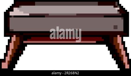 modern bench bedroom game pixel art vector illustration Stock Vector ...