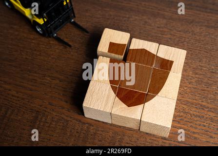 Build an effective security system. Legal assistance for business and industry. Investment nanny. Protection of property and business. Reliable data s Stock Photo