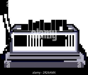 object binding machine game pixel art vector illustration Stock Vector