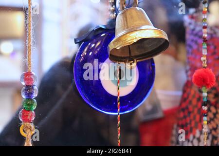 Turkish eye amulet and decorative pendants for the good vibes Stock Photo