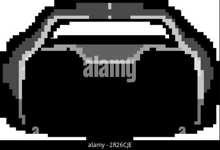 sound boombox audio game pixel art vector illustration Stock Vector ...