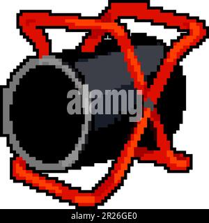 old kerosene lamp game pixel art vector illustration Stock Vector Image &  Art - Alamy