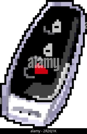 remote car key game pixel art vector illustration Stock Vector