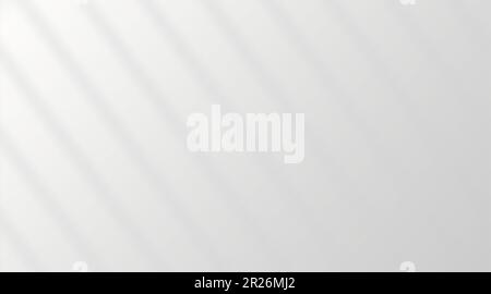 Sunlight on a gray wall, sunbeams in a room, sunny day scene for product presentation. Stock Vector